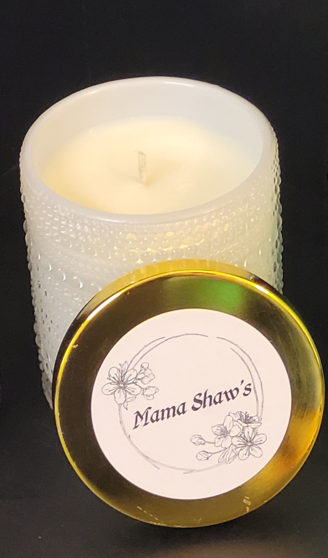 White Boho Vintage Glass